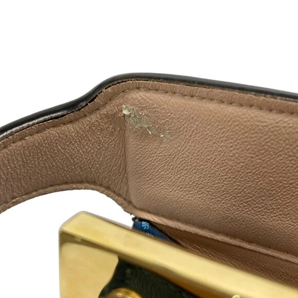 Auth FENDI Peekaboo I See U Medium 8BN321-A6V3 Light Blue Nappa Leather - Picture 14 of 16